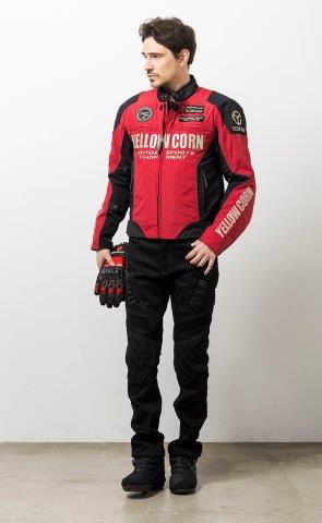 取寄 ウィンタージャケット レッド Mサイズ YB-4303 イエローコーン