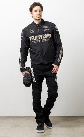 取寄 ウィンタージャケット ブラック 3Lサイズ YB-4303 イエローコーン