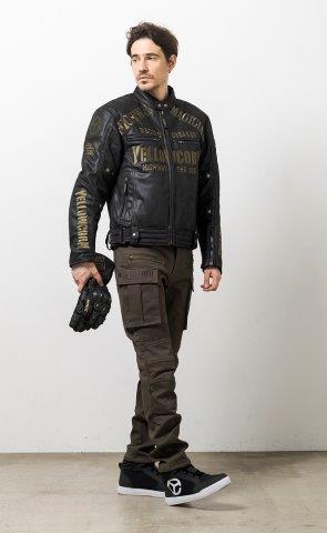 取寄 ウィンタージャケット ブラック/ゴールド Lサイズ YB-4305 イエローコーン