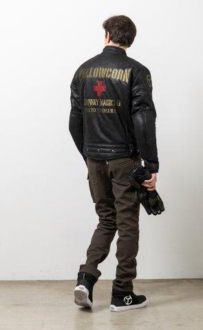 取寄 ウィンタージャケット ブラック/ゴールド 3LWサイズ YB-4305 イエローコーン