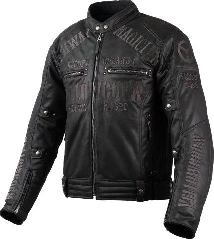 取寄 ウィンタージャケット ブラック/ガンメタル Lサイズ YB-4305 イエローコーン