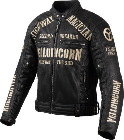 取寄 ウィンタージャケット ブラック/アイボリー Lサイズ YB-4305 イエローコーン