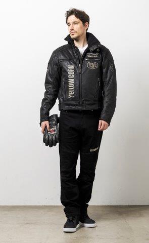 取寄 ウィンタージャケット ブラック/アイボリー LLサイズ YB-4311 イエローコーン