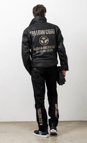 取寄 ウィンタージャケット ブラック/アイボリー 3Lサイズ YB-4311 イエローコーン