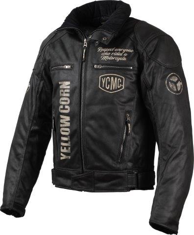 取寄 ウィンタージャケット ブラック/アイボリー Lサイズ YB-4311 イエローコーン