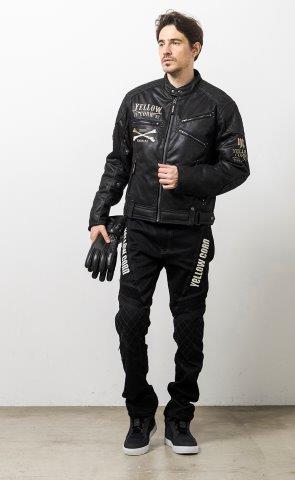 取寄 ウィンタージャケット ブラック/アイボリー 3Lサイズ YB-4313 イエローコーン