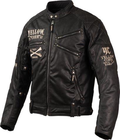 取寄 ウィンタージャケット ブラック/アイボリー Mサイズ YB-4313 イエローコーン