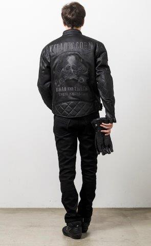 取寄 ウィンタージャケット ブラック/ガンメタル LLサイズ YB-4313 イエローコーン