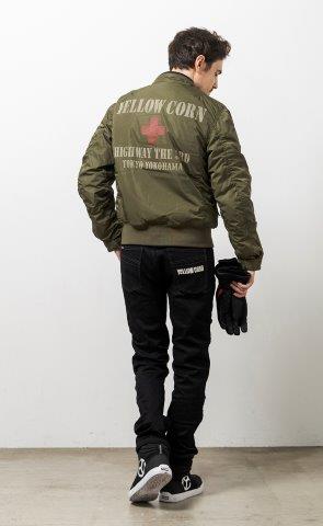 取寄 ウィンタージャケット カーキ Lサイズ YB-4321 イエローコーン