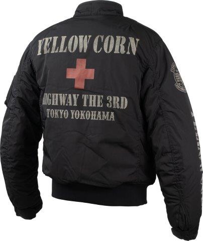 取寄 ウィンタージャケット ブラック 3Lサイズ YB-4321 イエローコーン