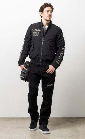 取寄 ウィンタージャケット ブラック Mサイズ YB-4321 イエローコーン