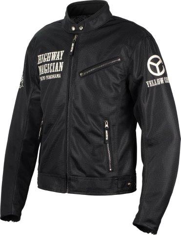 ライトメッシュジャケット ブラック/アイボリー 3Lサイズ YB-5121 イエローコーン