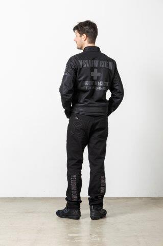 ライトメッシュジャケット ブラック/ガンメタ Lサイズ YB-5121 イエローコーン