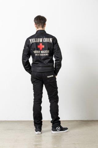 ライトメッシュジャケット ブラック/ガンメタ 3Lサイズ YB-5121 イエローコーン