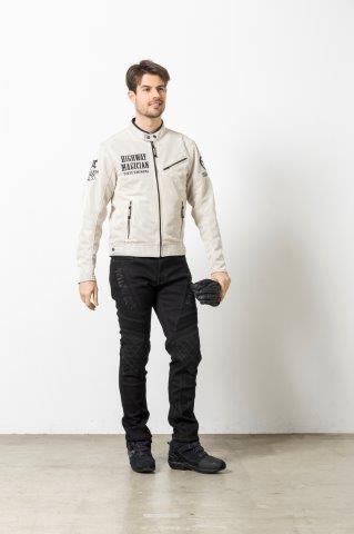 ライトメッシュジャケット ブラック/ガンメタ LLサイズ YB-5121 イエローコーン