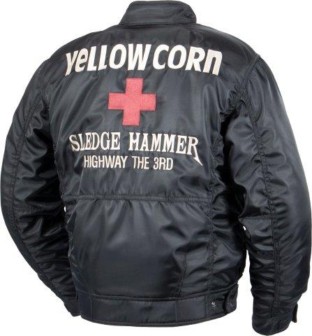 取寄 ウィンタージャケット ブラック/アイボリー Sサイズ YB-5300 イエローコーン