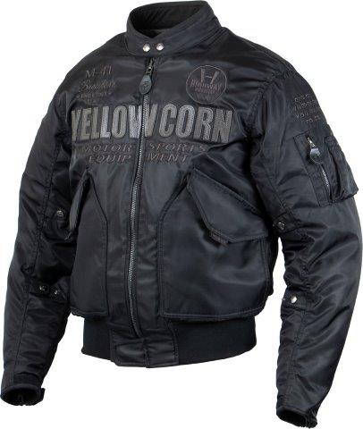 取寄 ウィンタージャケット ブラック/ガンメタ Lサイズ YB-5302 イエローコーン