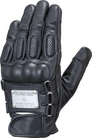取寄 レザーグローブ ブラック LLサイズ YG-250 イエローコーン
