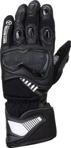 レーシングメッシュグローブ ブラック/アイボリー Lサイズ YG-336 イエローコーン