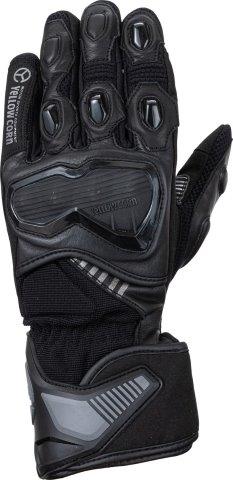 レーシングメッシュグローブ ブラック/ガンメタリック Mサイズ YG-336 イエローコーン