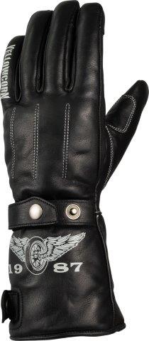 レザーウィンターグローブ ブラック/アイボリー Mサイズ YG-352W イエローコーン