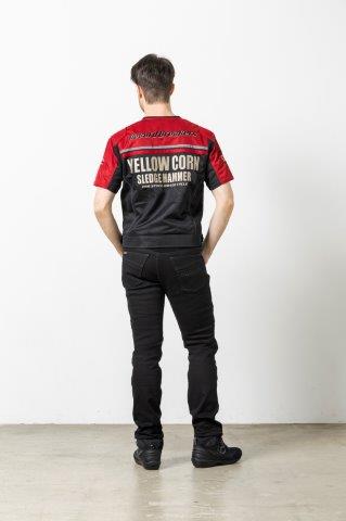 プロテクティブメッシュTシャツ   ブラック/ガンメタ LLサイズ YMT-007 イエローコーン