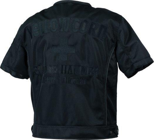 プロテクティブメッシュTシャツ オールブラック LLサイズ YMT-010 イエローコーン