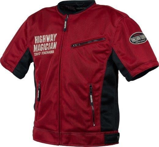 プロテクティブメッシュTシャツ レッド Lサイズ YMT-010 イエローコーン