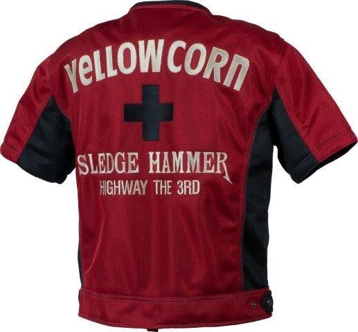 プロテクティブメッシュTシャツ レッド LLサイズ YMT-010 イエローコーン