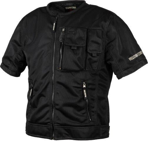 プロテクティブメッシュTシャツ ブラック 3Lサイズ YMT-MONO イエローコーン