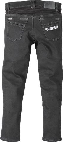 ライディングストレッチデニムパンツ ブラック/アイボリー 28サイズ YRP-101 イエローコーン