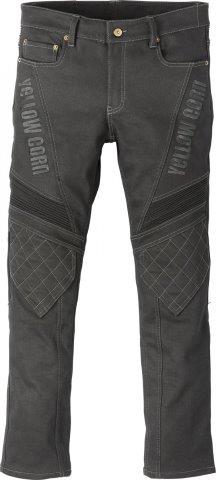 ライディングストレッチデニムパンツ ブラック/ブラック 28サイズ YRP-101 イエローコーン