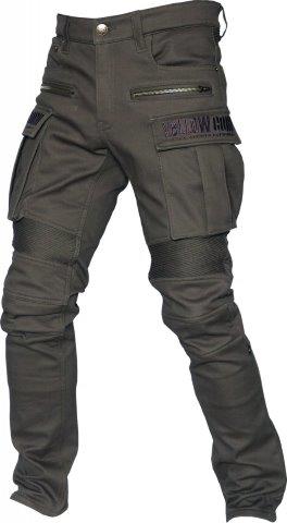 ライディングストレッチデニムパンツ カーキ 32サイズ YRP-102 イエローコーン