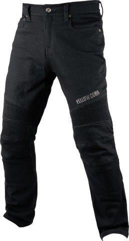 ライディングストレッチデニムパンツ ブラック/ブラック 36サイズ YRP-103 イエローコーン