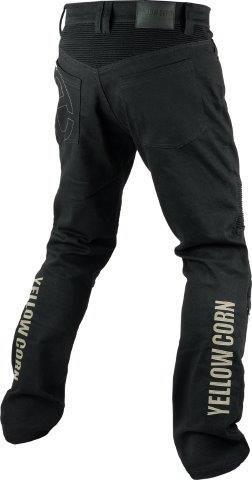 ライディングストレッチデニムパンツ ブラック/アイボリー 28サイズ YRP-103 イエローコーン