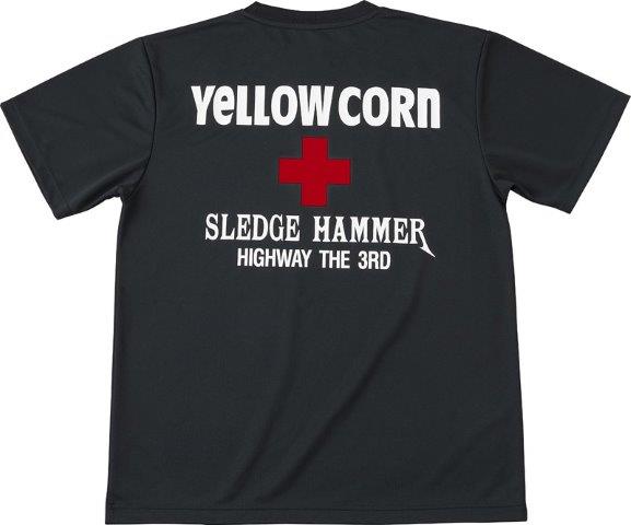 取寄 クールドライTシャツ ブラック 3Lサイズ YT-010 イエローコーン