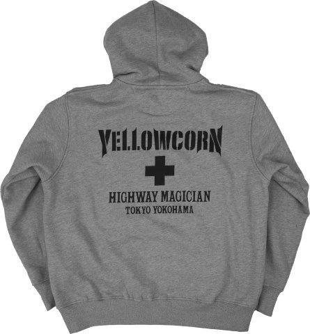 取寄 YCフーディー グレー Mサイズ YT-029 イエローコーン