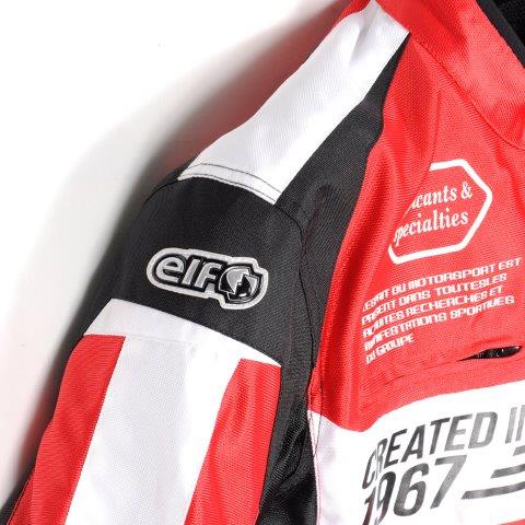 イデアールメッシュジャケット ブラック＆レッド WL(レディースL)サイズ EJ-S103 エルフ