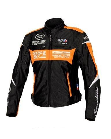 取寄 イデアールメッシュジャケット ブラック＆オレンジ Lサイズ EJ-S103 エルフ