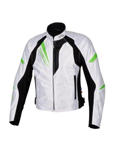 スフィーダジャケット ホワイト&グリーン Lサイズ EJ-S113