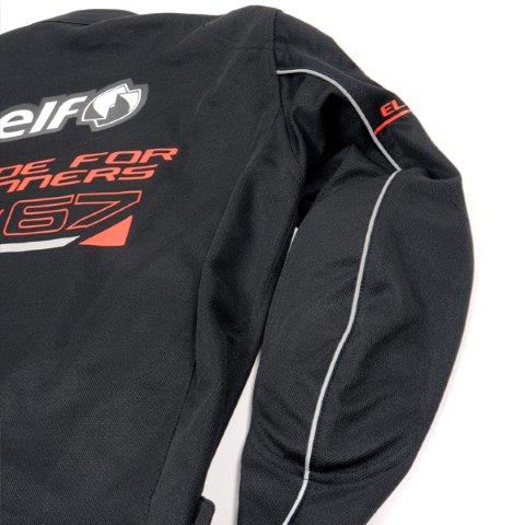 取寄 フレッドメッシュジャケット ブラック＆ホワイト LLサイズ EJ-S116