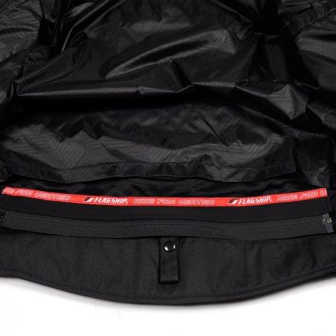 取寄 フラッグシップ イクシードメッシュジャケット ブラック＆グリーン 3Lサイズ FJ-S203SP