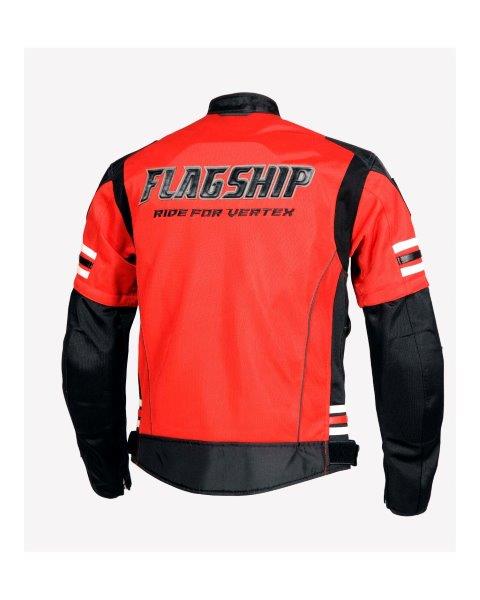取寄 フラッグシップ イクシードメッシュジャケット レッド Mサイズ FJ-S203SP