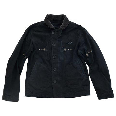 N-1 コットン モーターサイクル ジャケット ブラック Lサイズ HTVA2313S ヒューストン