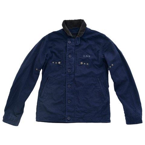 N-1 コットン モーターサイクル ジャケット ネイビー Sサイズ HTVA2313S ヒューストン