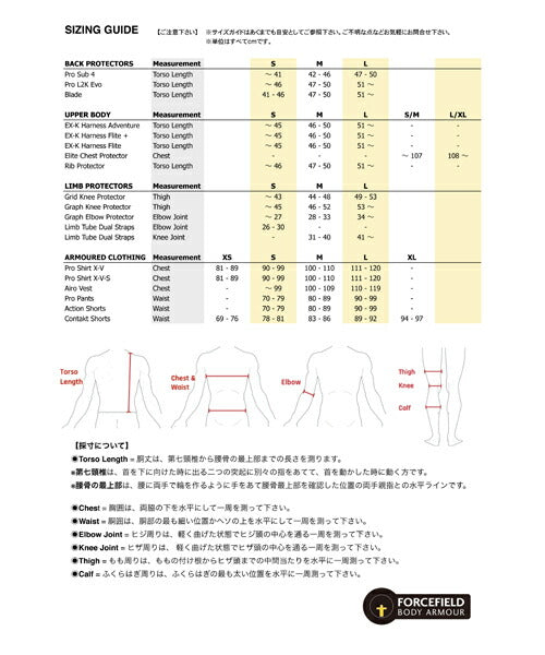 コンタクトショーツ Sサイズ フォースフィールド CEレベル1 腰 腿 尾テイ