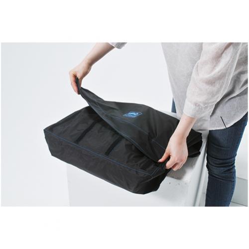 LOR-15BGC ステッチ･ブルー レイン防バッグカバー2 防水  収納袋付  ショルダーベルト付