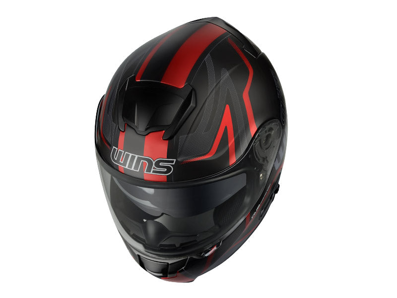 FF-CONFORT GT-Z   マットブラック×レッド  Mサイズ ウインズ/WINS インナーバイザー装備  フルフェイス