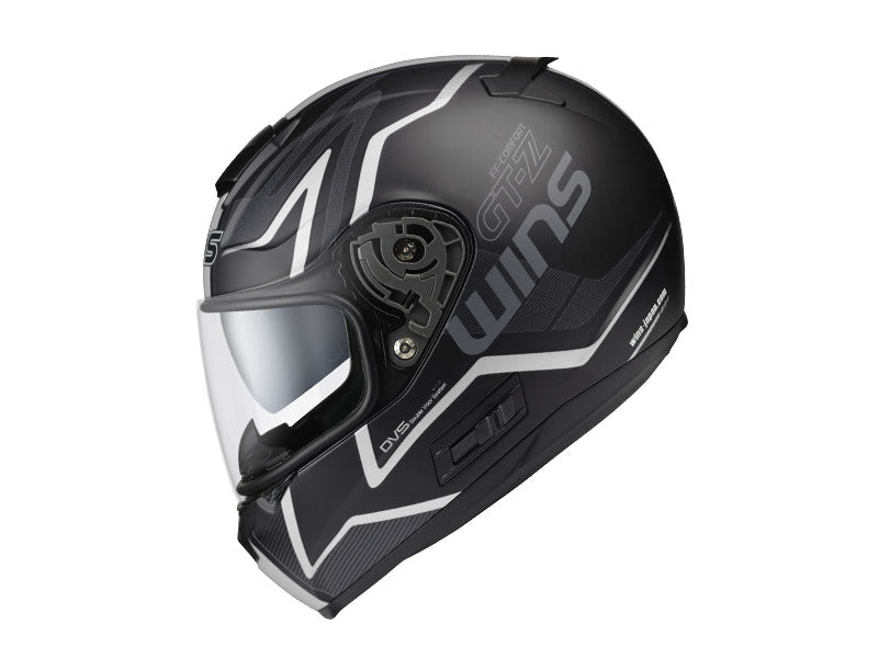 FF-CONFORT GT-Z   マットブラック/ホワイト  Lサイズ ウインズ/WINS インナーバイザー装備  フルフェイス