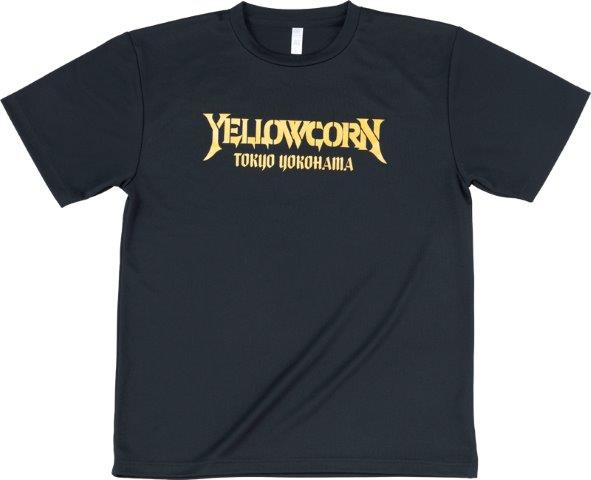 イエローコーン ドライTシャツ メンズ ブラック/ゴールド Mサイズ YT-016